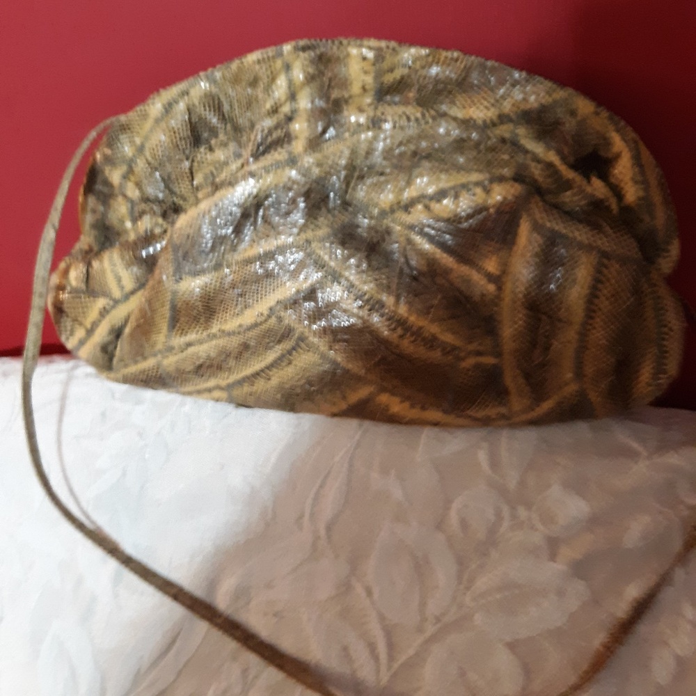 Vintage Handmade Snakeskin Purse Very Nice!